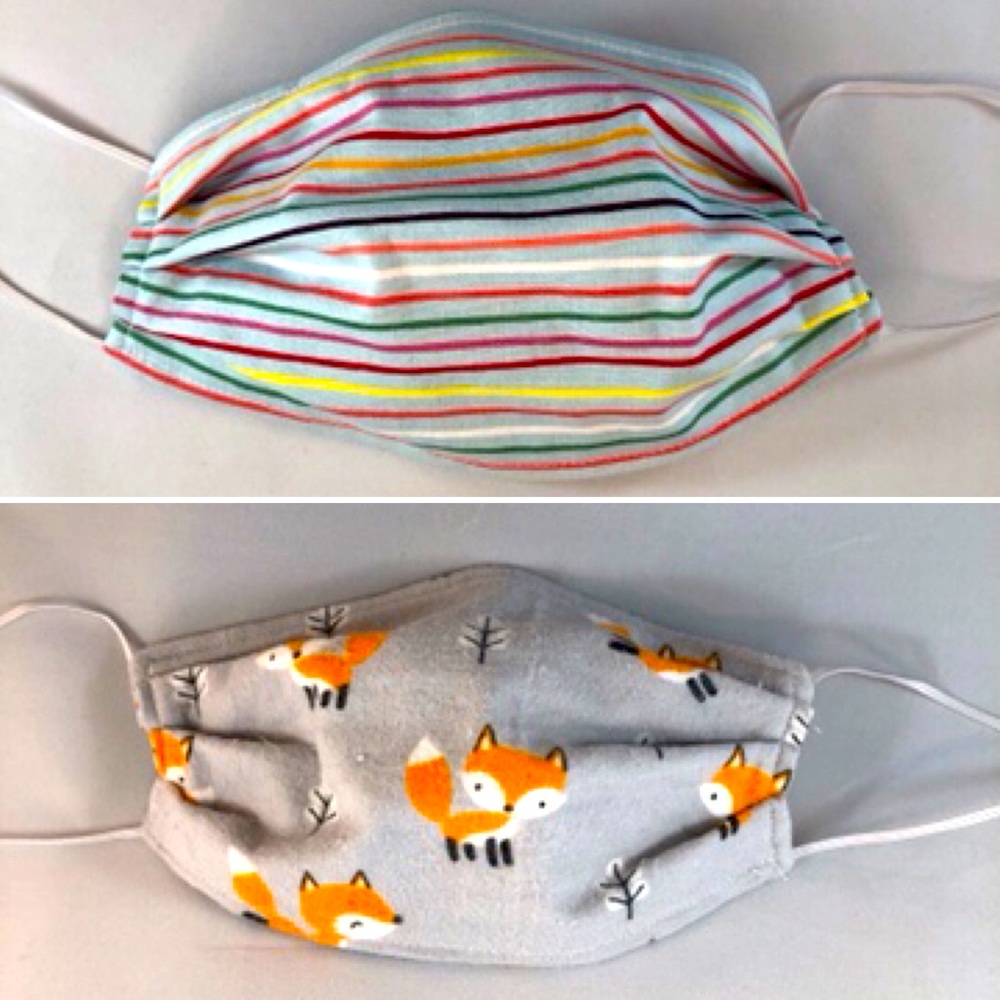 Cloth Face Mask tight woven dual layer flannel